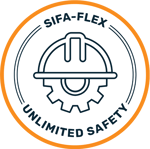sifa-flex-logo-2024-weiss-orange-arbeitsschutz-arbeitssicherheit-brandschutz-energie-umwelt